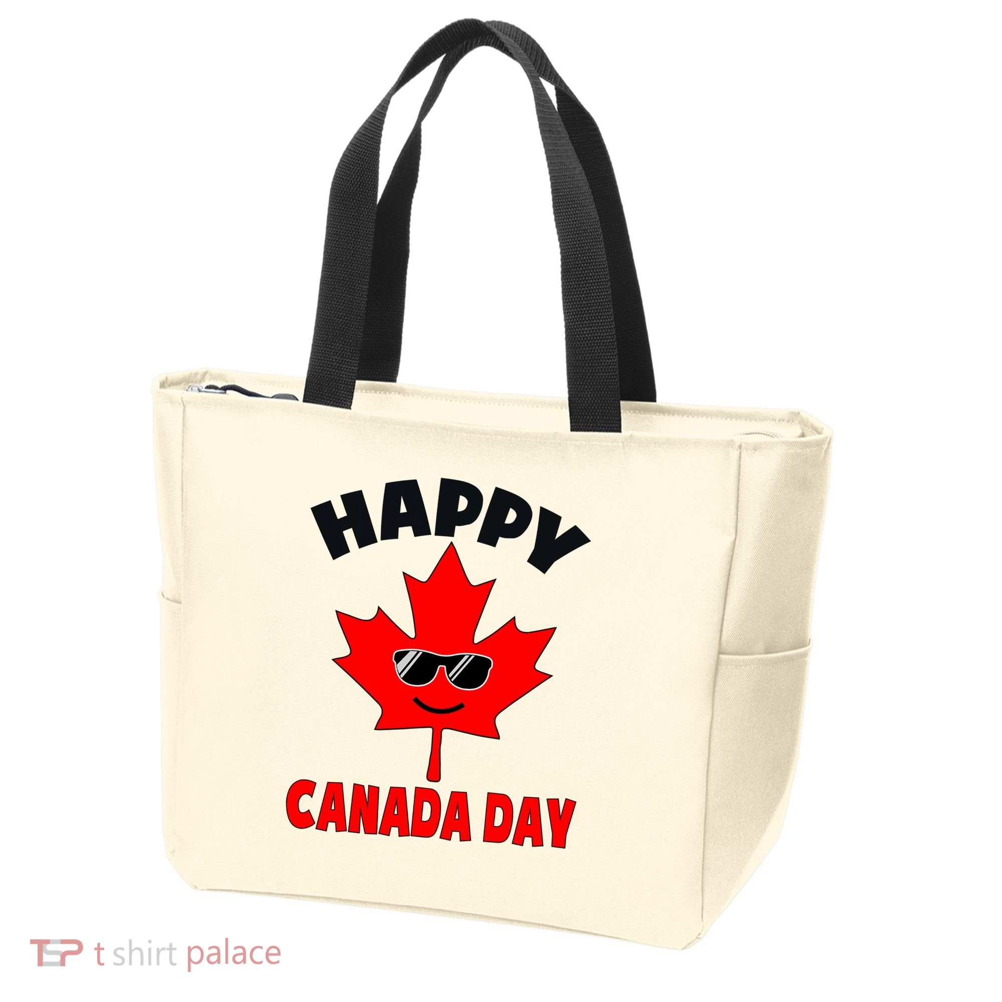 Happy Canada Day Funny Maple Leaf Canada Day Tote Bag