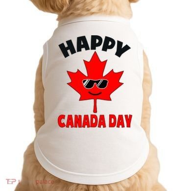 Happy Canada Day Funny Maple Leaf Canada Day Doggie Tank