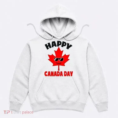 Happy Canada Day Funny Maple Leaf Canada Day Hoodie