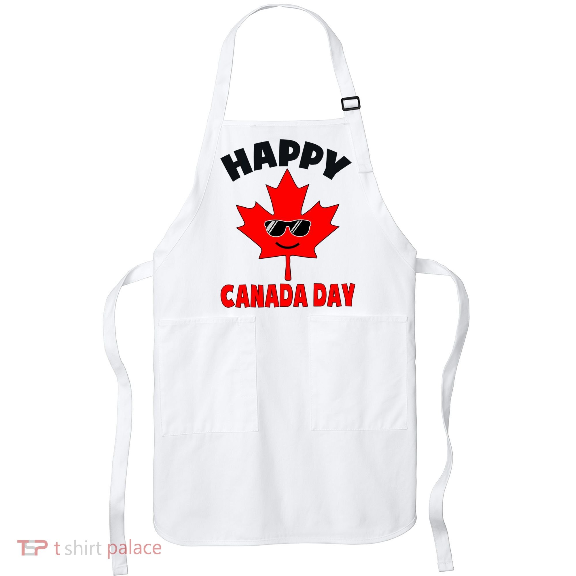 Happy Canada Day Funny Maple Leaf Canada Day Apron