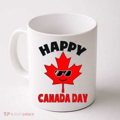 Happy Canada Day Funny Maple Leaf Canada Day Coffee Mug