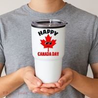 Happy Canada Day Funny Maple Leaf Canada Day Tumbler thumb 2