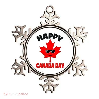 Happy Canada Day Funny Maple Leaf Canada Day Ornament