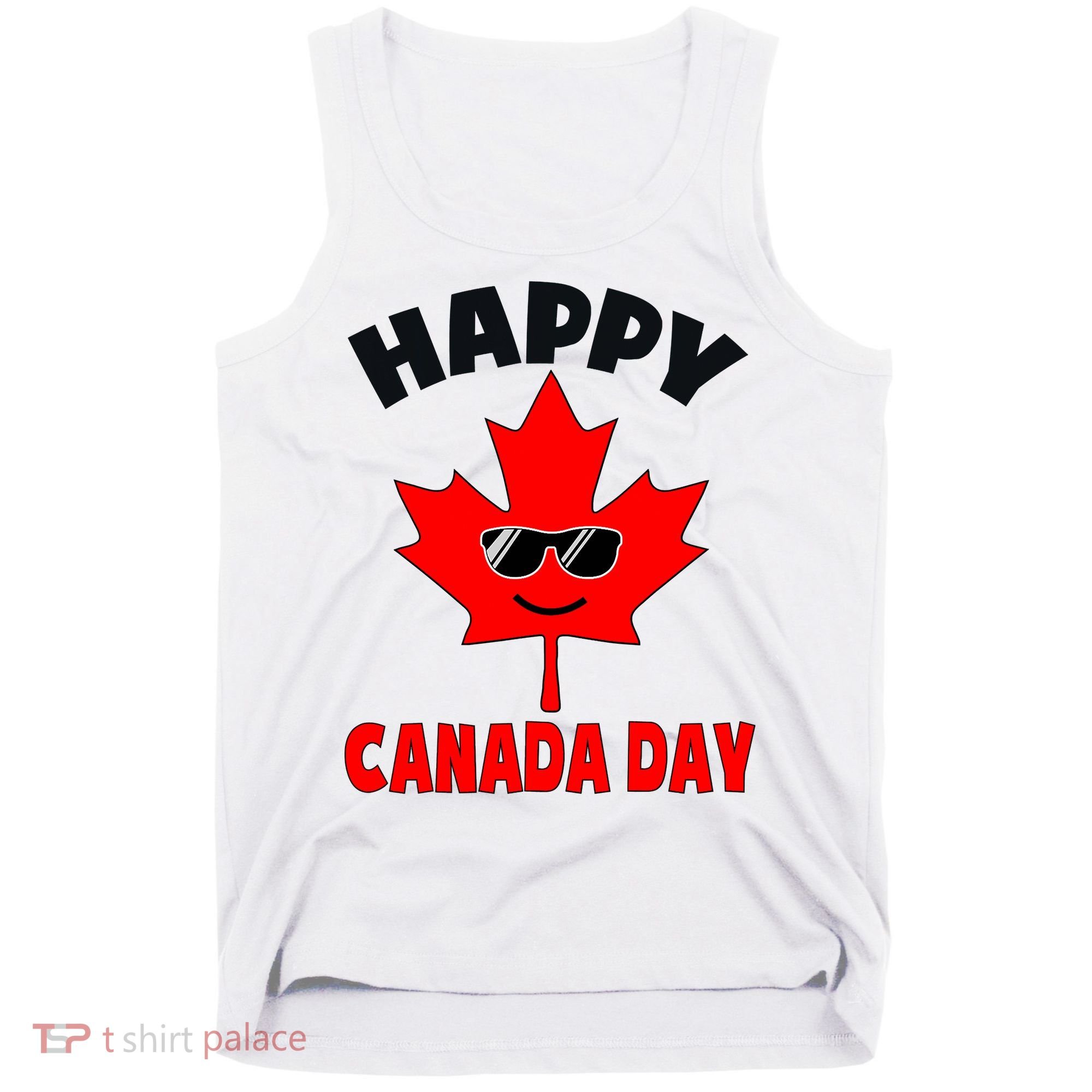 Happy Canada Day Funny Maple Leaf Canada Day Tank Top