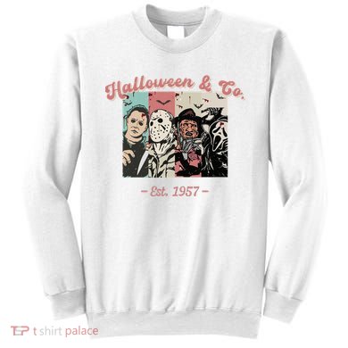 Halloween Co Est 1957 Scream Spooky Halloween Groovy Retro Sweatshirt