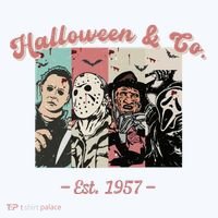 Halloween Co Est 1957 Scream Spooky Halloween Groovy Retro Sweatshirt thumb 3