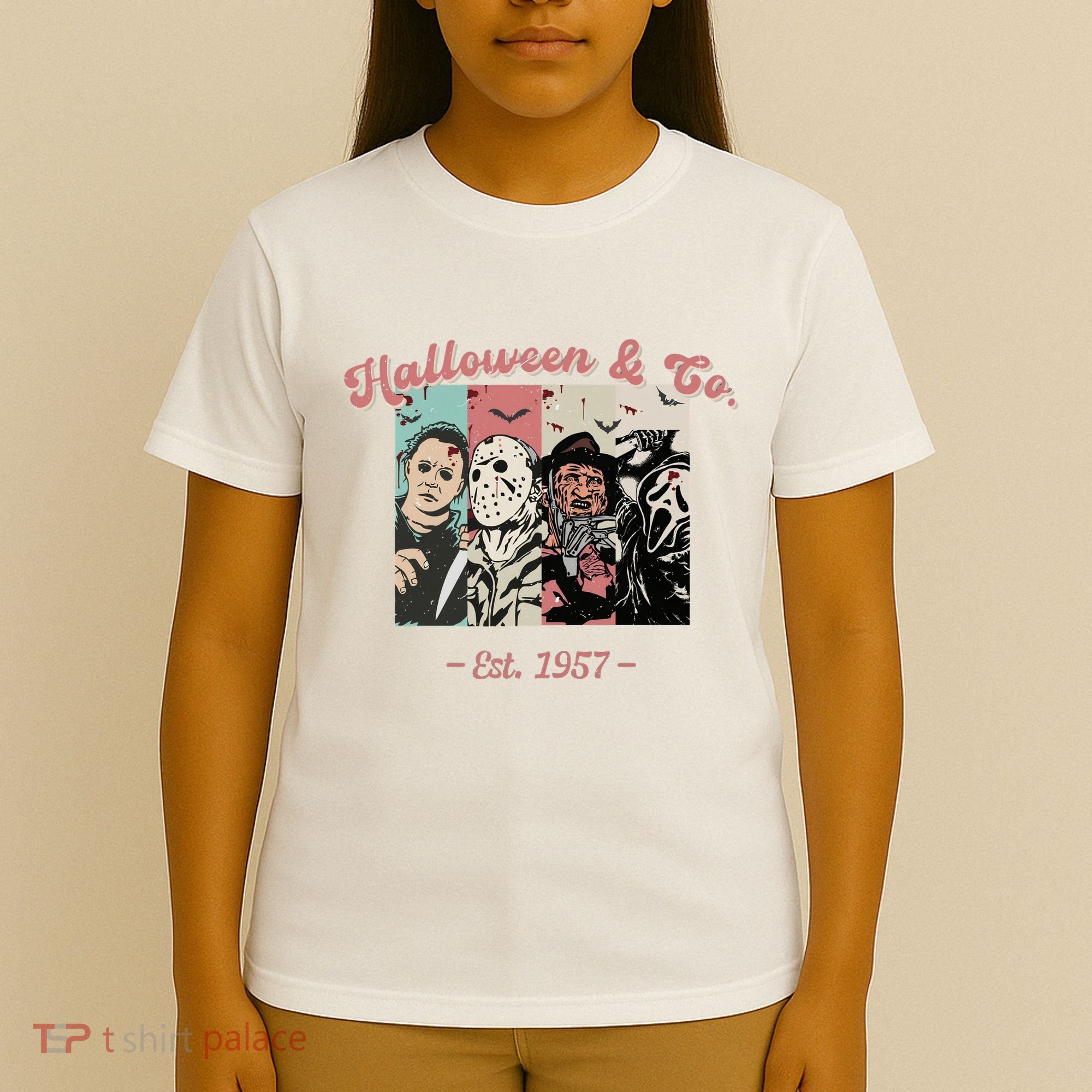 Halloween Co Est 1957 Scream Spooky Halloween Groovy Retro T-Shirt