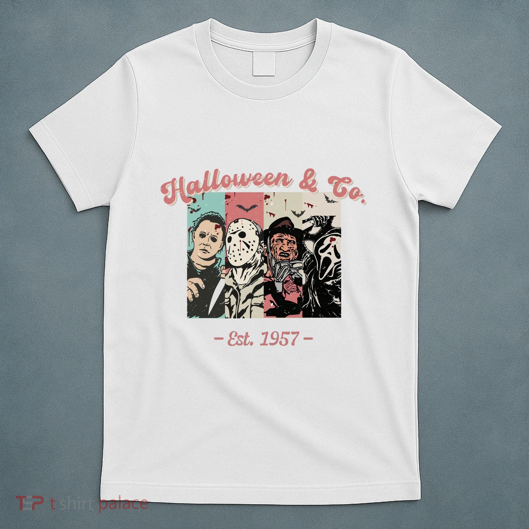 Halloween Co Est 1957 Scream Spooky Halloween Groovy Retro T-Shirt