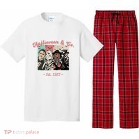Halloween Co Est 1957 Scream Spooky Halloween Groovy Retro Pajama Set thumb 0