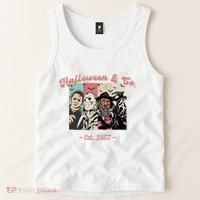 Halloween Co Est 1957 Scream Spooky Halloween Groovy Retro Tank Top thumb 2