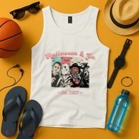 Halloween Co Est 1957 Scream Spooky Halloween Groovy Retro Tank Top thumb 4