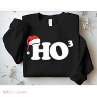 Ho Cubbed Funny Ho To The Power Three Ho Ho Ho Christmas TShirt Sweatshirt thumb 2