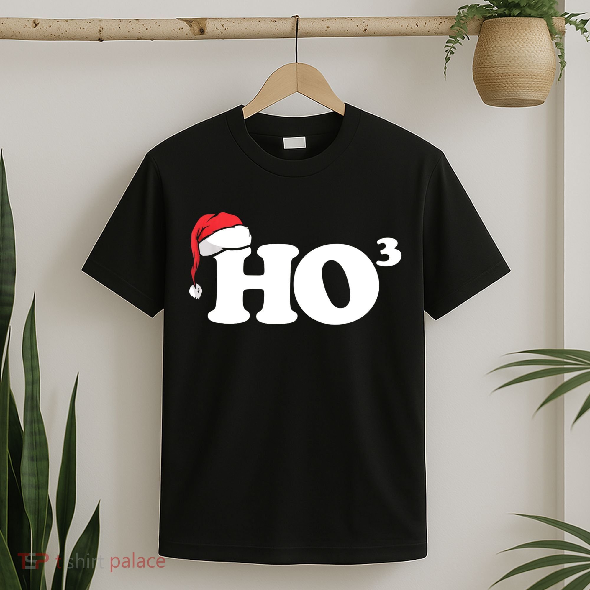 Ho Cubbed Funny Ho To The Power Three Ho Ho Ho Christmas TShirt T-Shirt