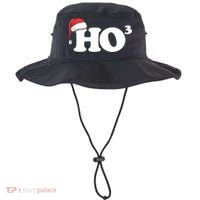 Ho Cubbed Funny Ho To The Power Three Ho Ho Ho Christmas TShirt Bucket Hat thumb 0
