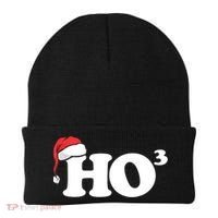 Ho Cubbed Funny Ho To The Power Three Ho Ho Ho Christmas TShirt Beanie thumb 0