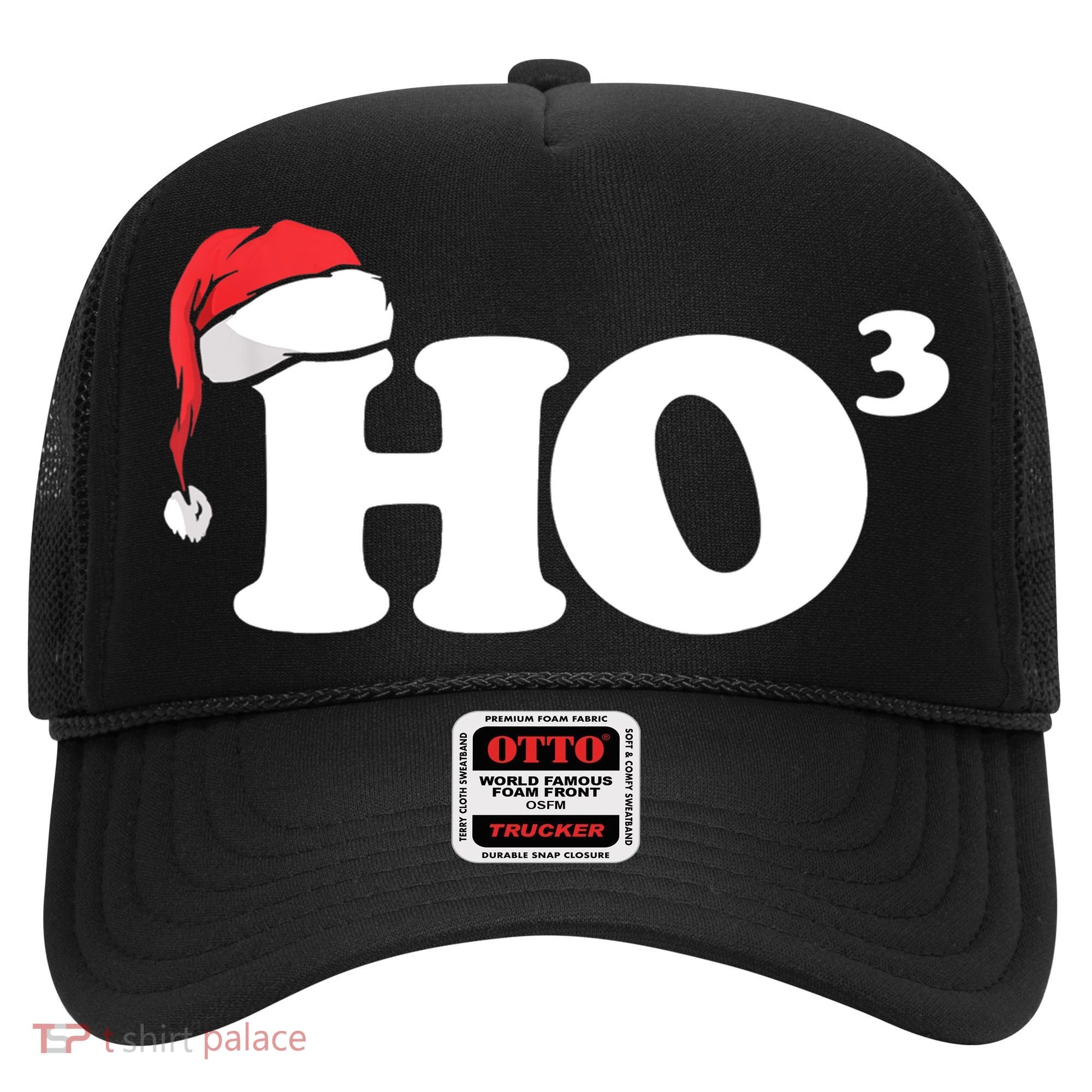 Ho Cubbed Funny Ho To The Power Three Ho Ho Ho Christmas TShirt Hat