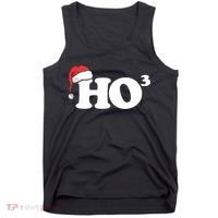 Ho Cubbed Funny Ho To The Power Three Ho Ho Ho Christmas TShirt Tank Top thumb 0