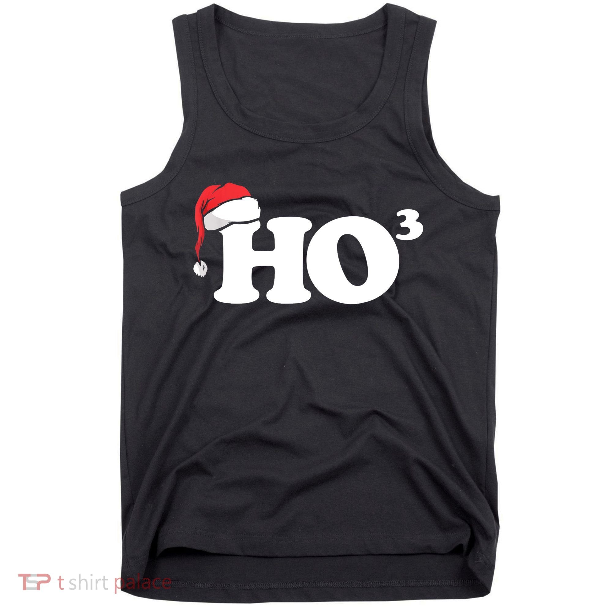 Ho Cubbed Funny Ho To The Power Three Ho Ho Ho Christmas TShirt Tank Top