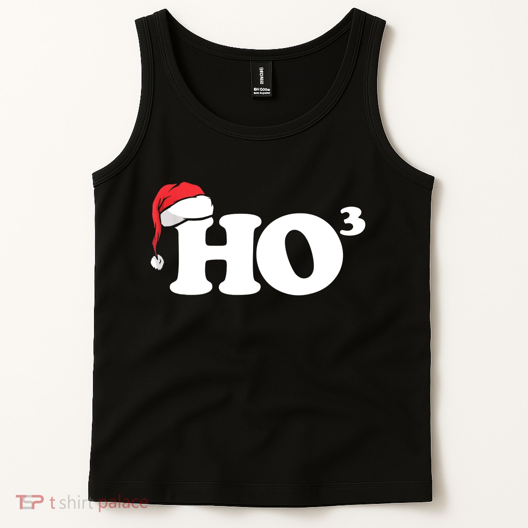 Ho Cubbed Funny Ho To The Power Three Ho Ho Ho Christmas TShirt Tank Top