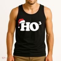 Ho Cubbed Funny Ho To The Power Three Ho Ho Ho Christmas TShirt Tank Top thumb 3