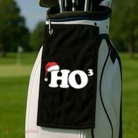 Ho Cubbed Funny Ho To The Power Three Ho Ho Ho Christmas TShirt Golf Towel thumb 2