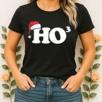 Ho Cubbed Funny Ho To The Power Three Ho Ho Ho Christmas TShirt Women's T-Shirt thumb 2