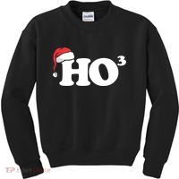 Ho Cubbed Funny Ho To The Power Three Ho Ho Ho Christmas TShirt Kids Sweatshirt thumb 0