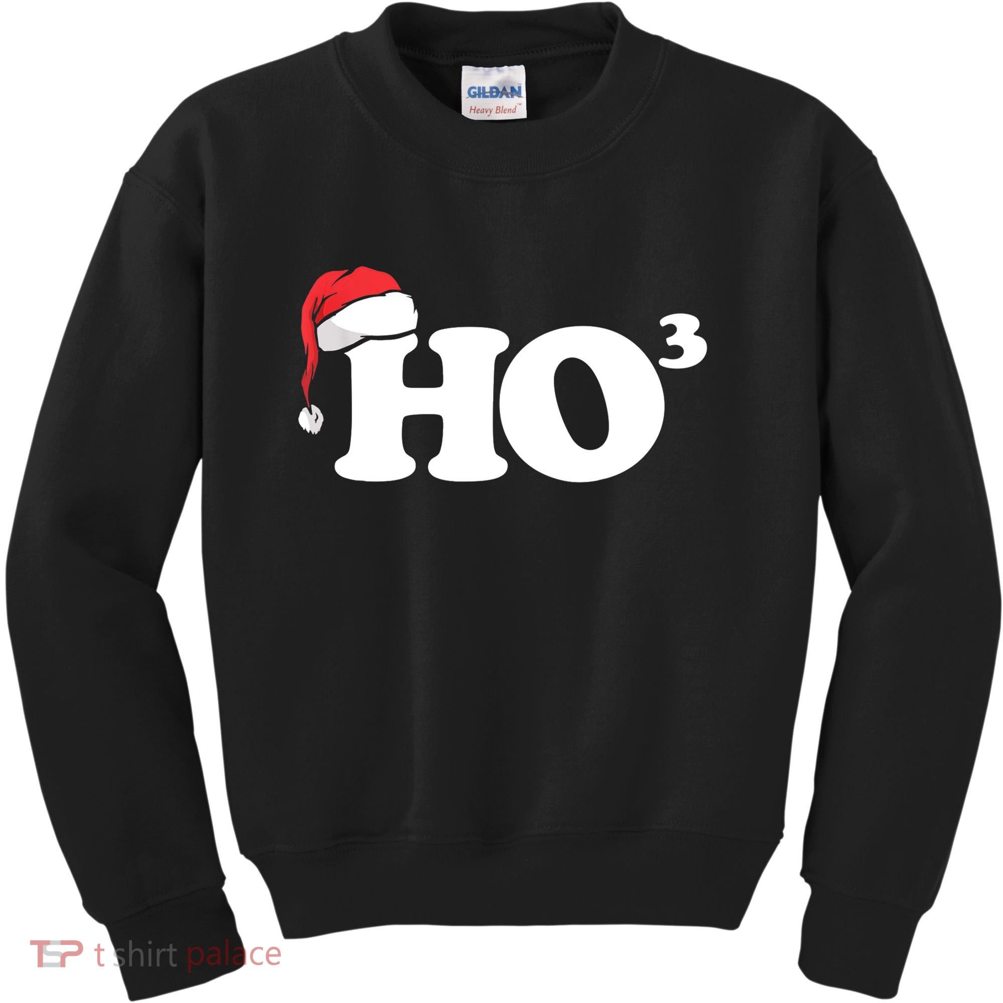 Ho Cubbed Funny Ho To The Power Three Ho Ho Ho Christmas TShirt Kids Sweatshirt