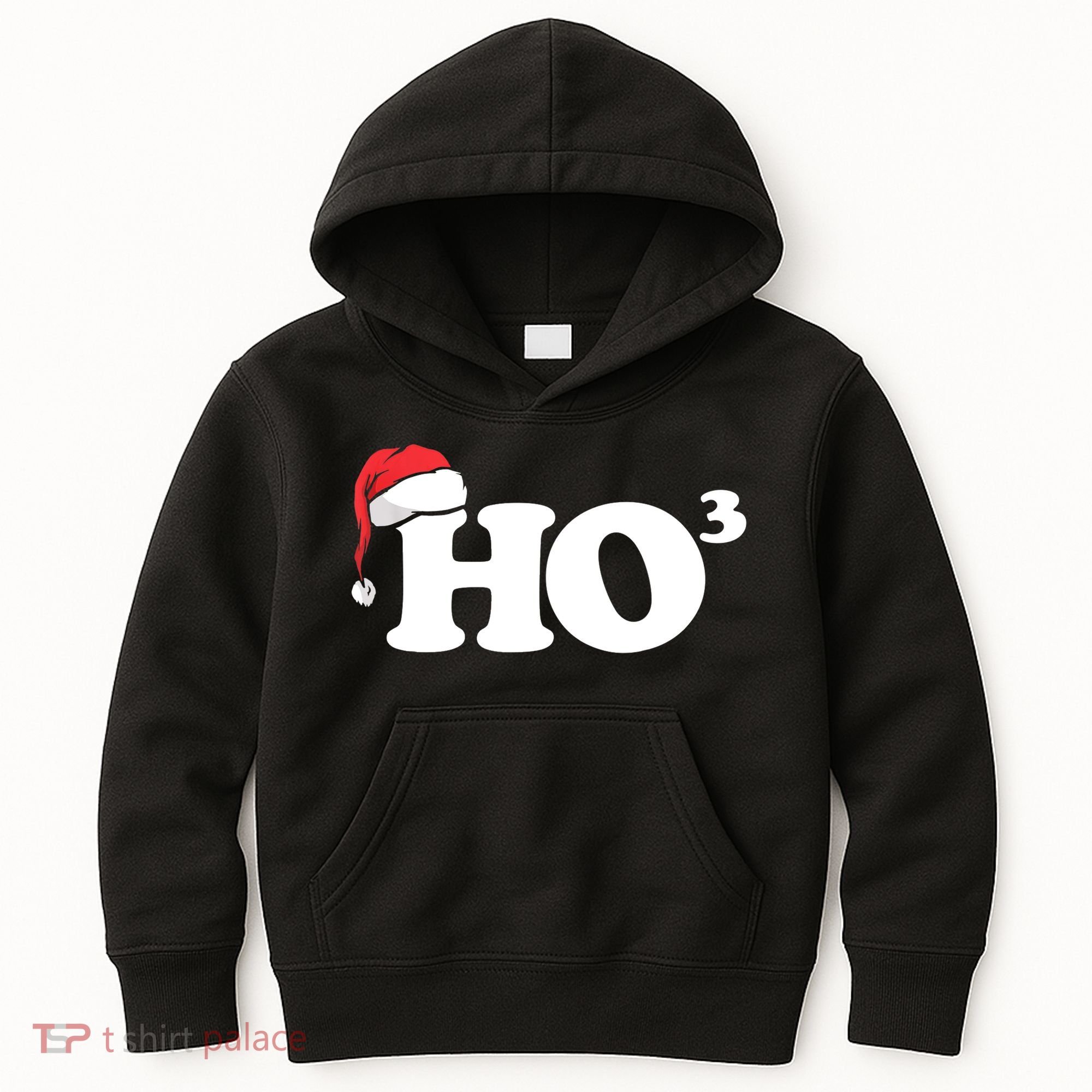 Ho Cubbed Funny Ho To The Power Three Ho Ho Ho Christmas TShirt Kids Hoodie