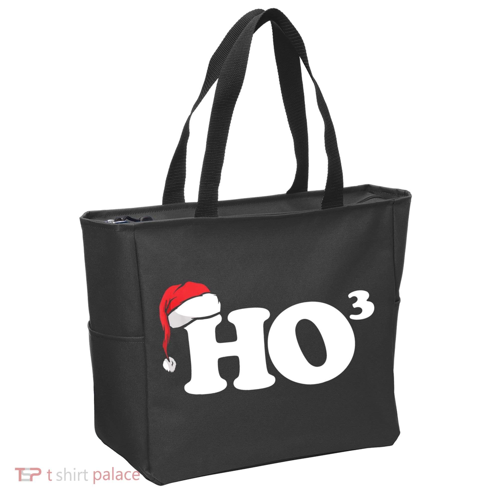Ho Cubbed Funny Ho To The Power Three Ho Ho Ho Christmas TShirt Tote Bag