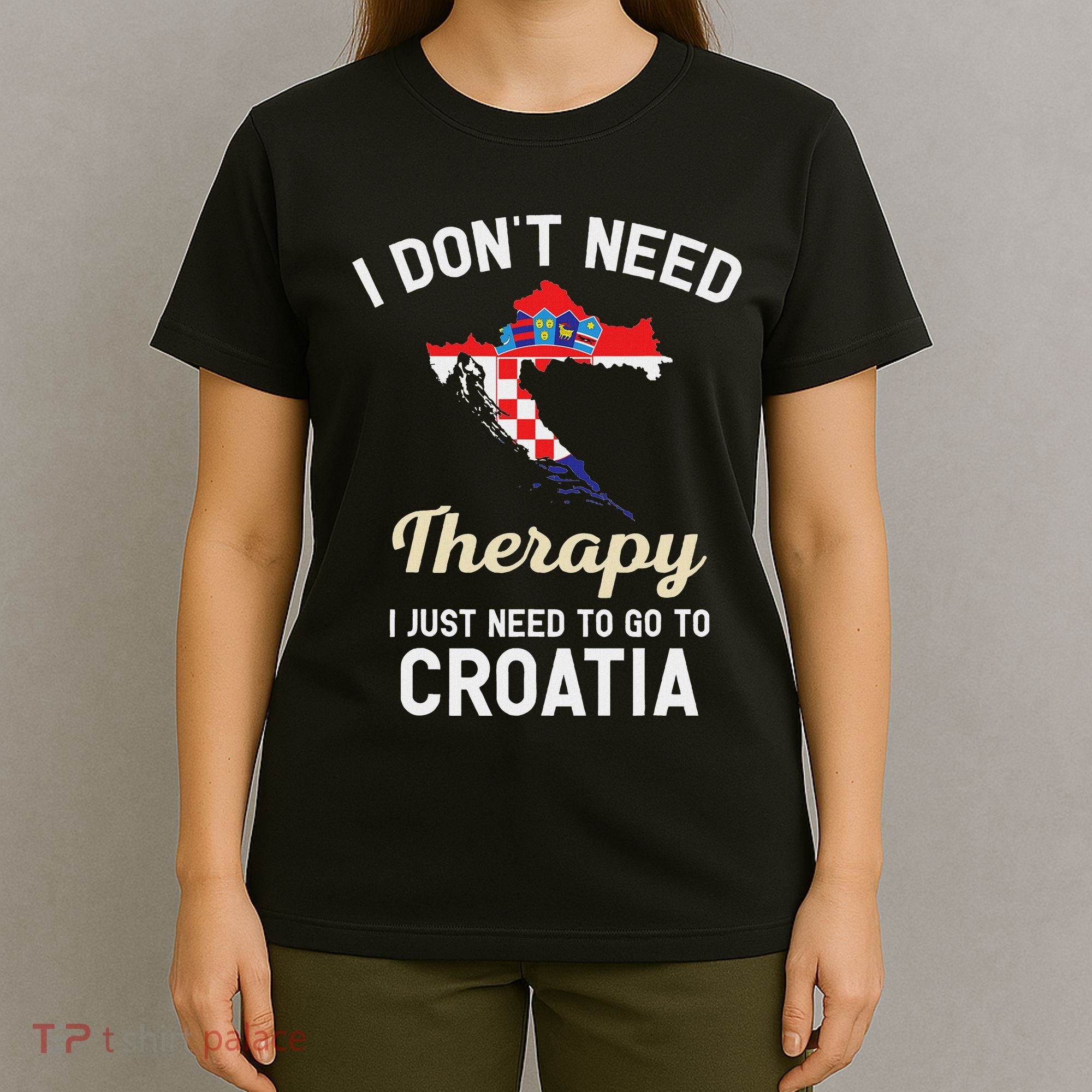 Hrvatska Croatian Flag Croatia Croats Gift T-Shirt