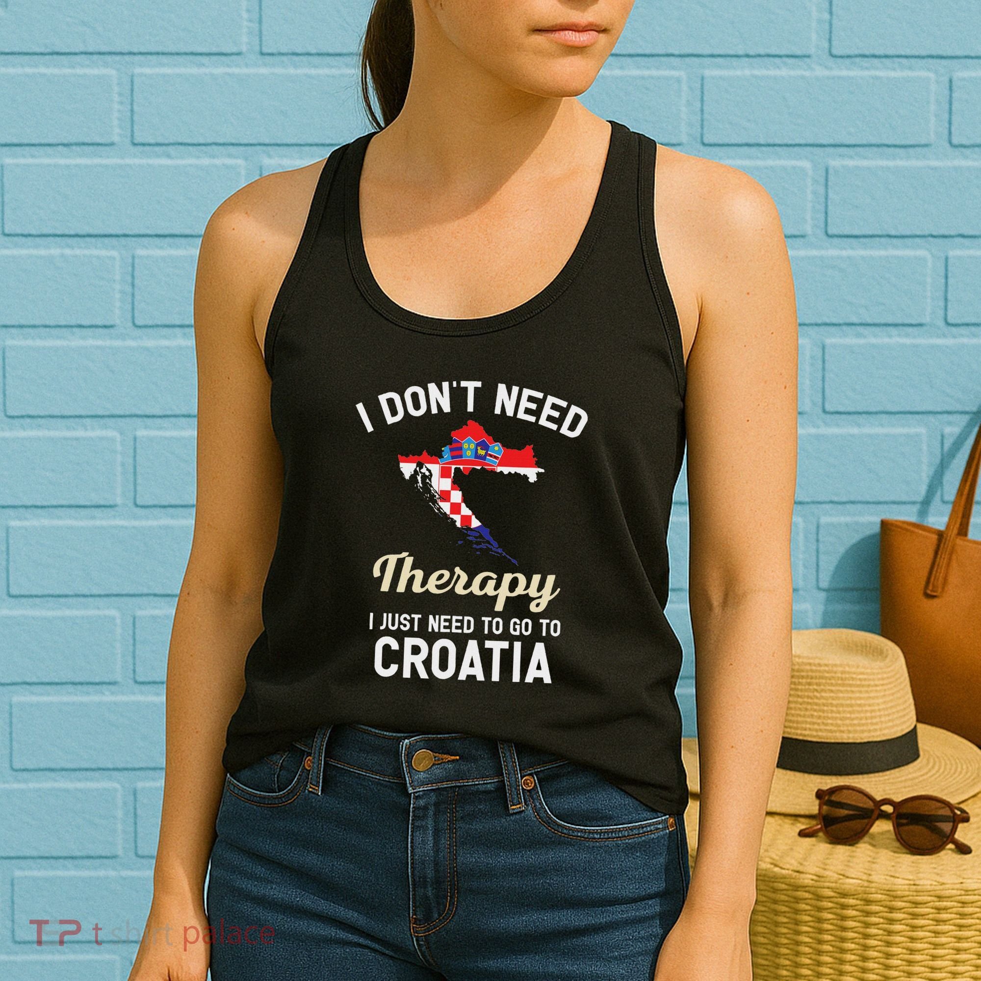 Hrvatska Croatian Flag Croatia Croats Gift Women's Tank Top