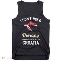 Hrvatska Croatian Flag Croatia Croats Gift Tank Top thumb 0