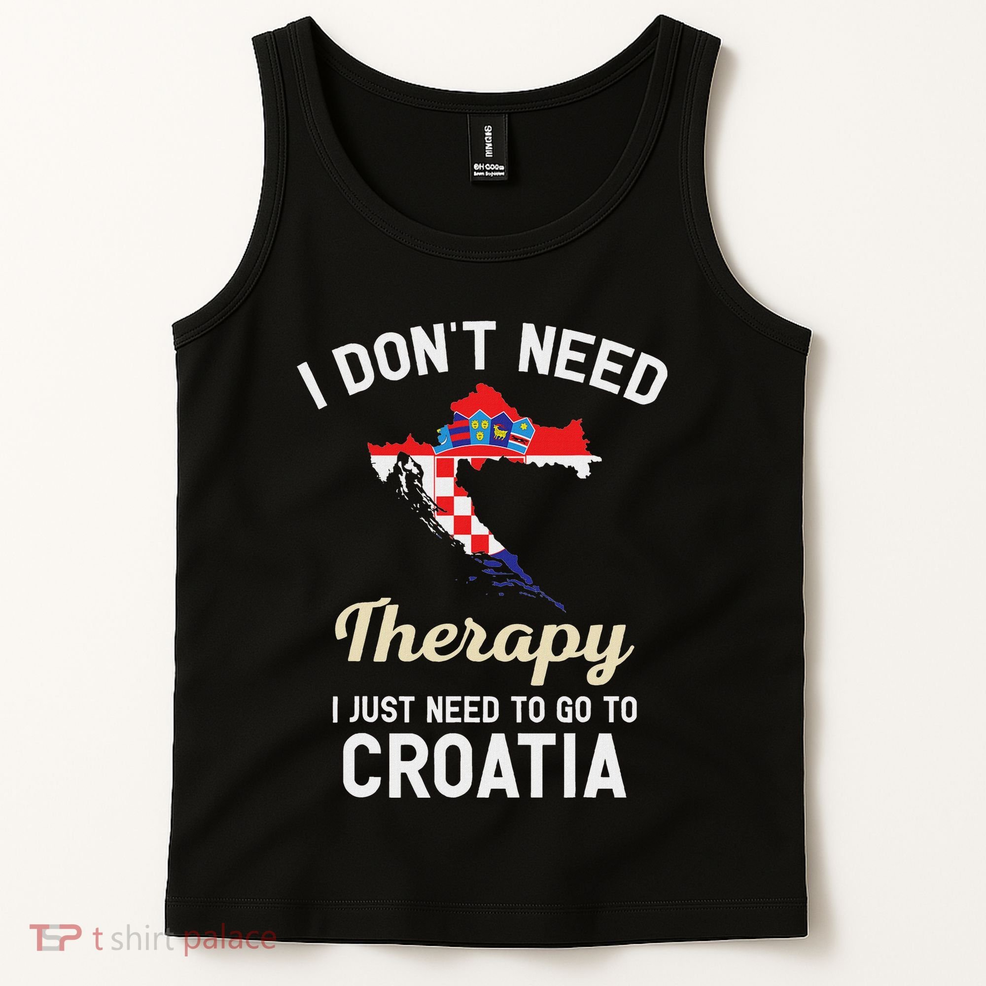 Hrvatska Croatian Flag Croatia Croats Gift Tank Top