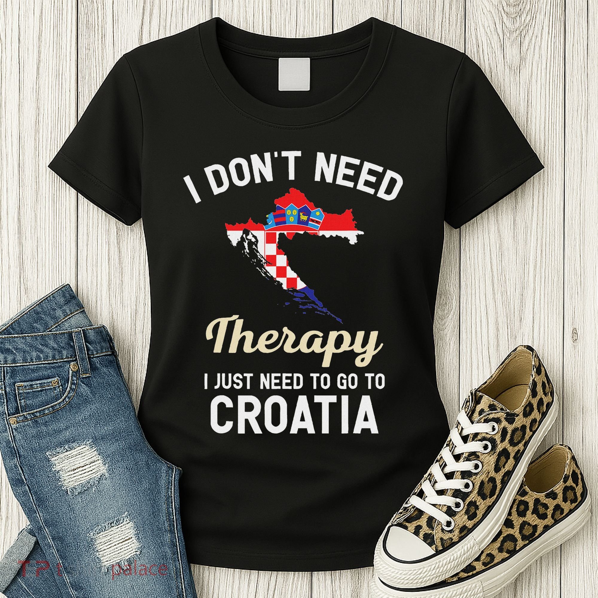 Hrvatska Croatian Flag Croatia Croats Gift Women's T-Shirt