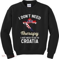 Hrvatska Croatian Flag Croatia Croats Gift Kids Sweatshirt thumb 0