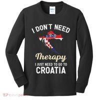 Hrvatska Croatian Flag Croatia Croats Gift Kids Long Sleeve Shirt thumb 0