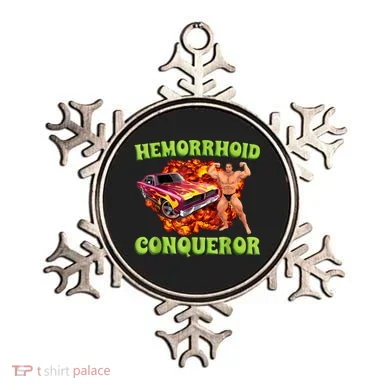 Hemorrhoid Conqueror Funny Oddly Specific Dank Meme Ornament
