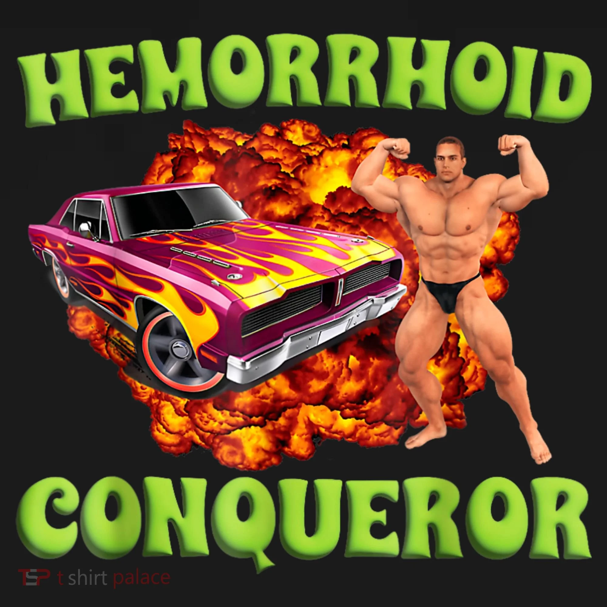 Hemorrhoid Conqueror Funny Oddly Specific Dank Meme Women's T-Shirt