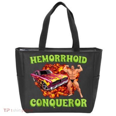 Hemorrhoid Conqueror Funny Oddly Specific Dank Meme Tote Bag