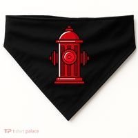Halloween Costume Fire Hydrant funny simple safety USA-Made Doggie Bandana thumb 0