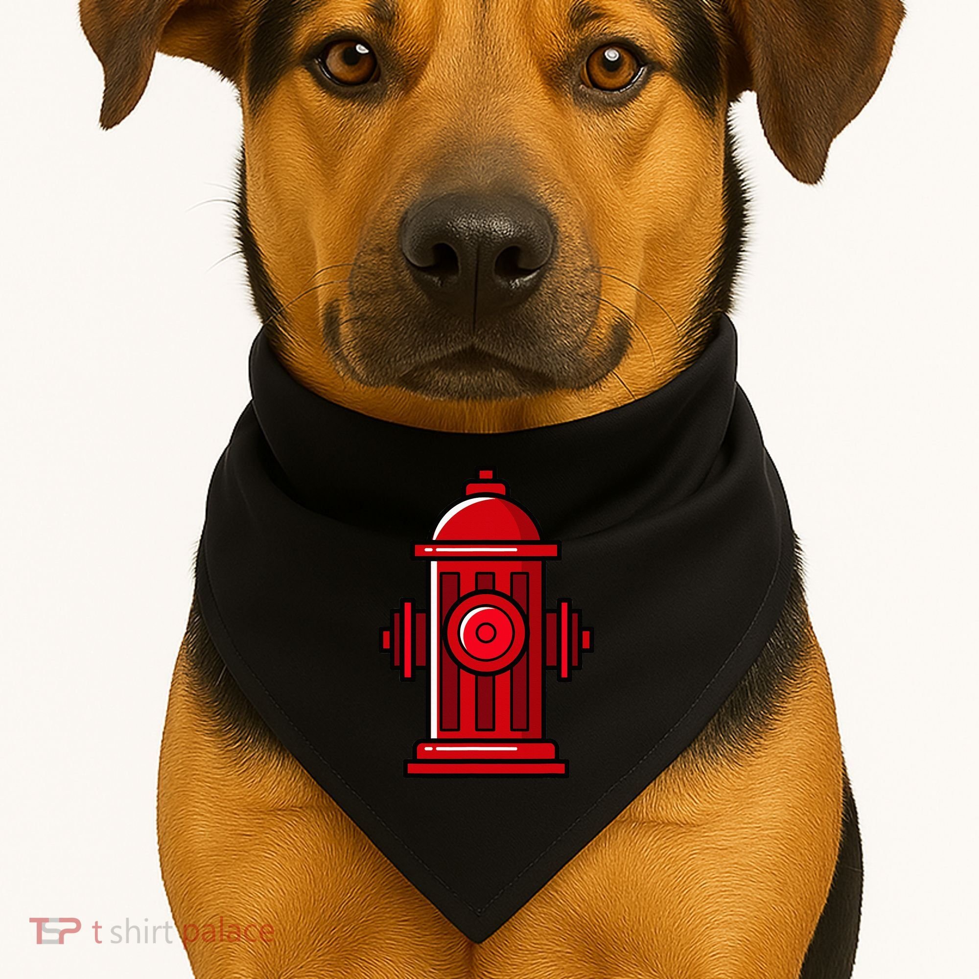 Halloween Costume Fire Hydrant funny simple safety USA-Made Doggie Bandana