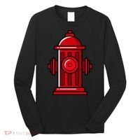Halloween Costume Fire Hydrant funny simple safety Long Sleeve Shirt thumb 0
