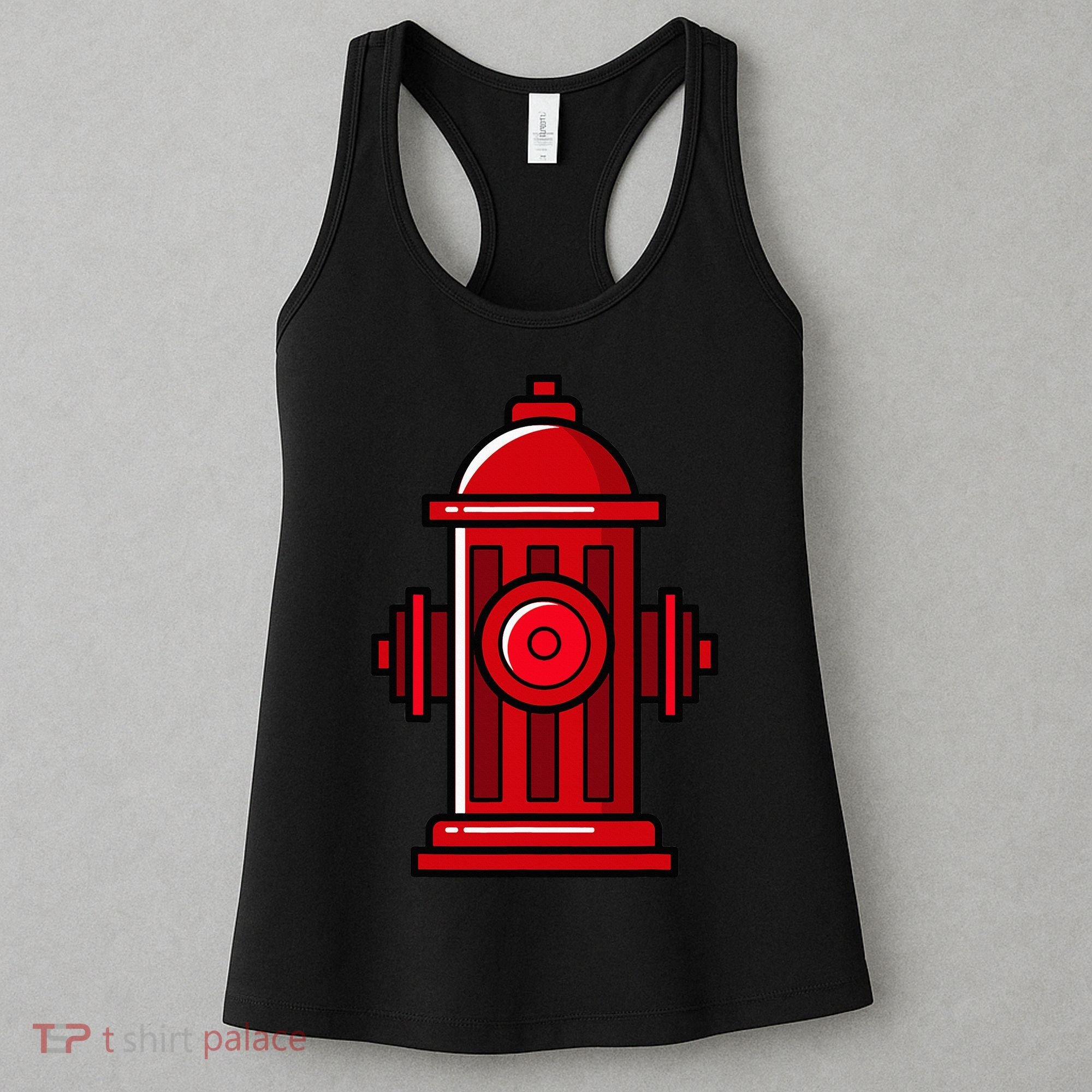 Halloween Costume Fire Hydrant funny simple safety Women's Tank Top
