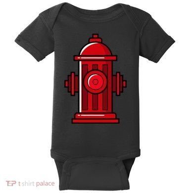 Halloween Costume Fire Hydrant funny simple safety Baby Bodysuit
