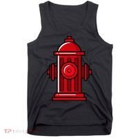 Halloween Costume Fire Hydrant funny simple safety Tank Top thumb 0