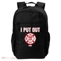 Halloween Costume Funny Firefighter I Put Out Fires Firemen Backpack thumb 0
