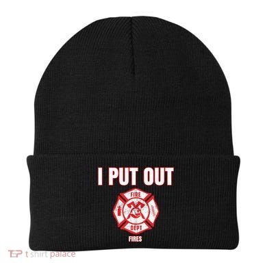 Halloween Costume Funny Firefighter I Put Out Fires Firemen Beanie
