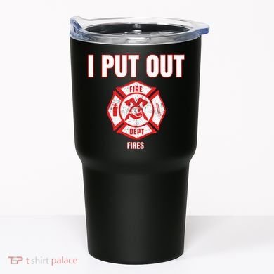 Halloween Costume Funny Firefighter I Put Out Fires Firemen Tumbler