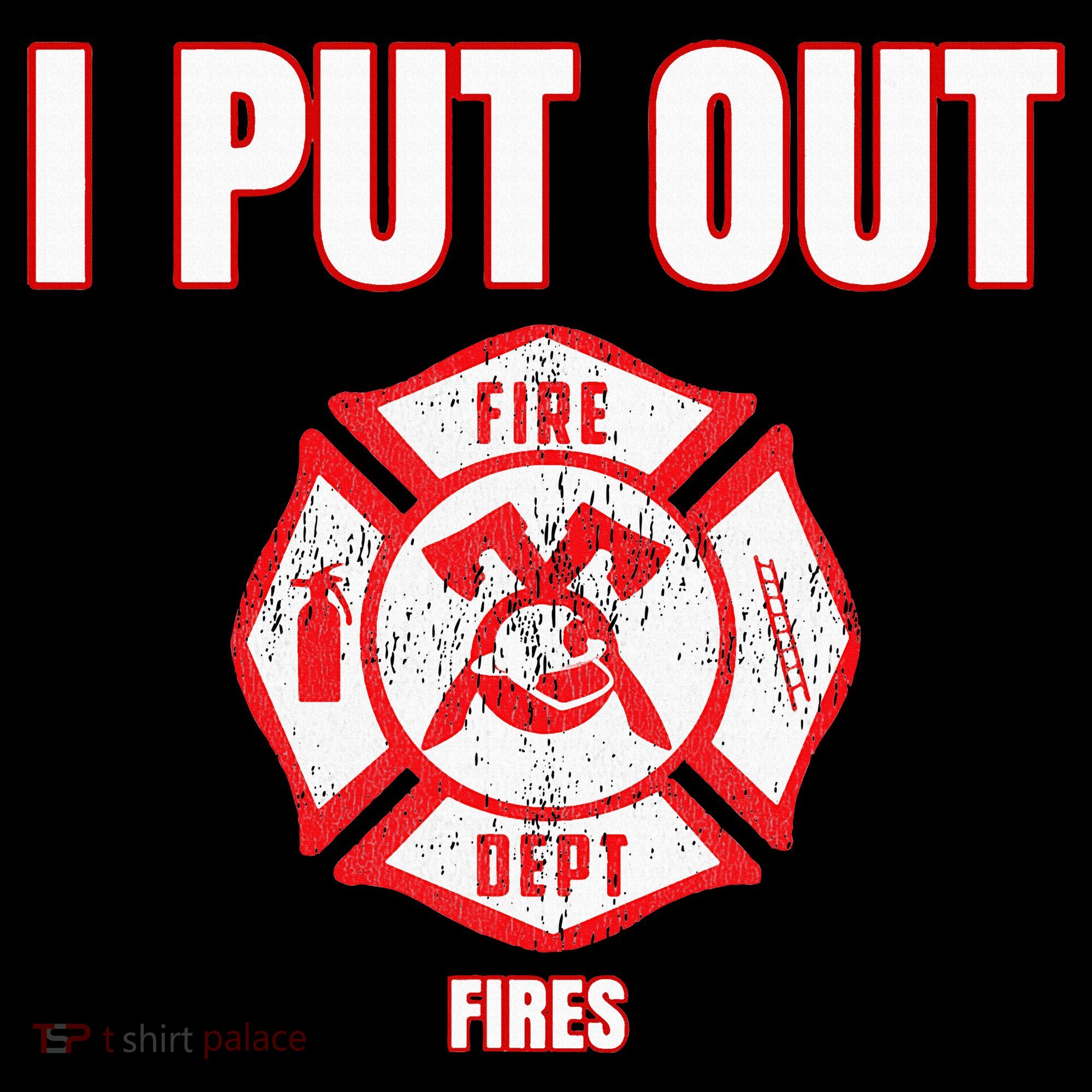 Halloween Costume Funny Firefighter I Put Out Fires Firemen Women's Tank Top